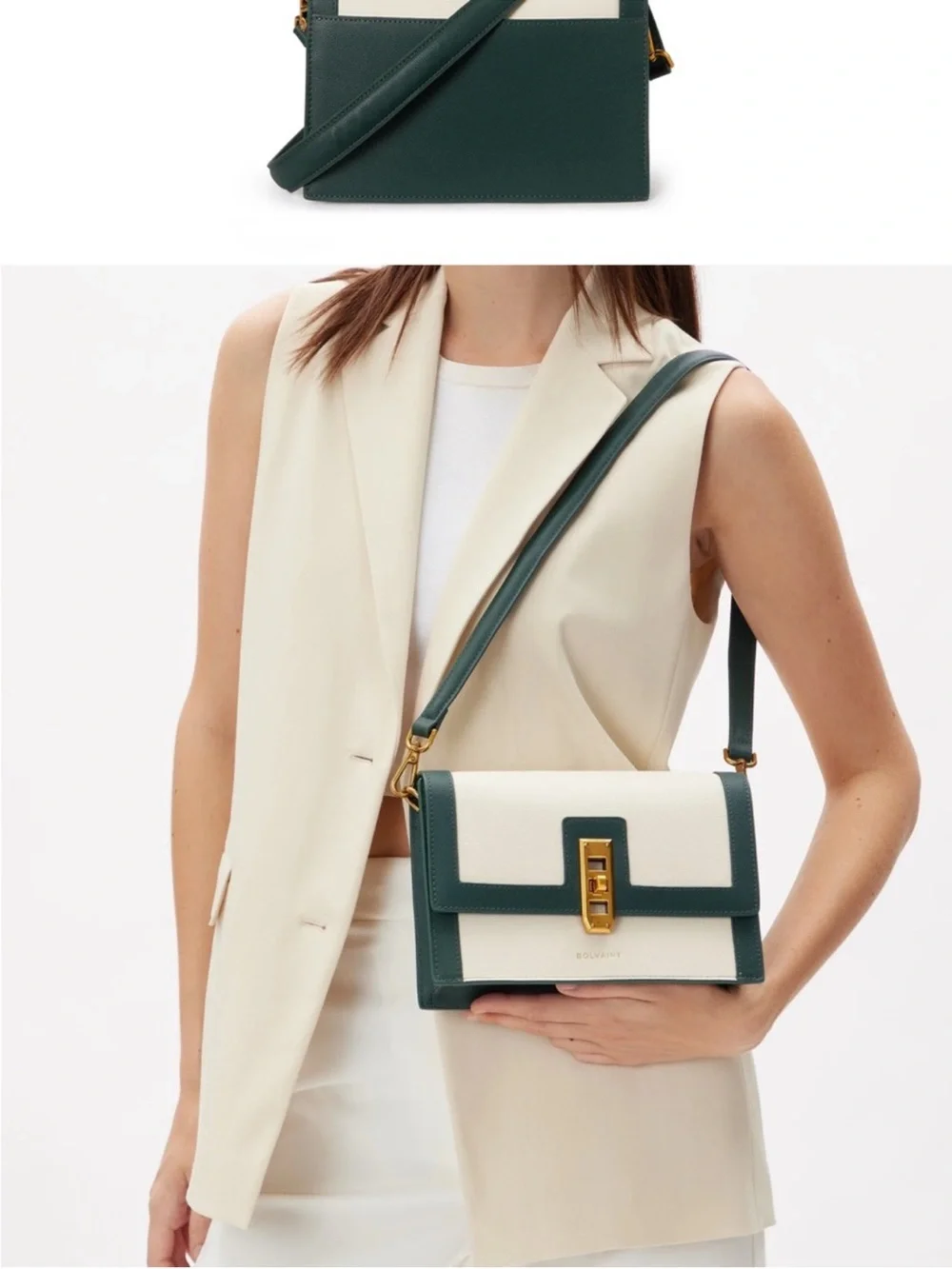 Bolvaint Paris NWT Leonie Leather Crossbody Clutch with Dust Bag, Retails $1,900 - Picture 6 of 15